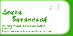 laura barancsek business card